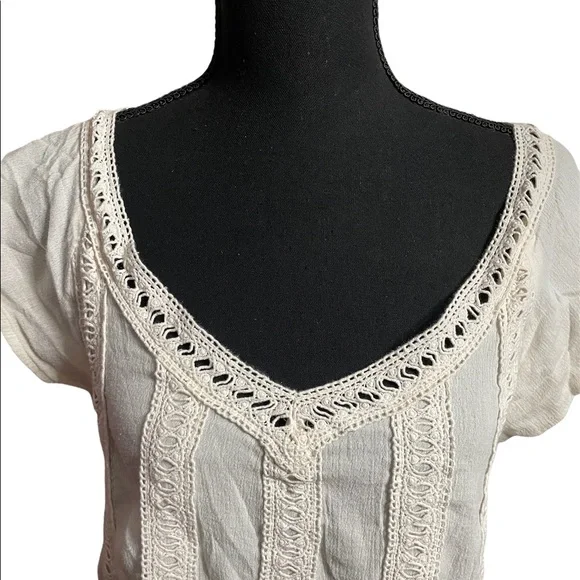 Hollister Boho White Blouse - Picture 3 of 5